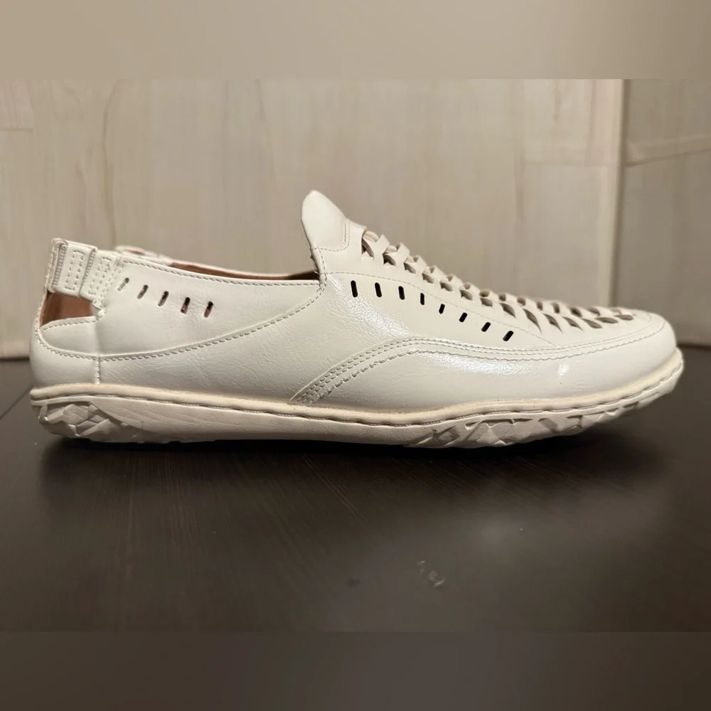 Stacy Adams Ibiza Slip On White Woven Loafer Men’s Size 8 Lightweight Casual - Picture 5 of 11